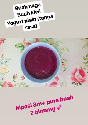 Foto resep Mpasi 8m+ pure buah 2 bintang 💕