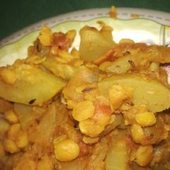 A picture of Louki channe ki dal.