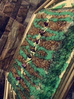 صورة لوصفة بسبوسة الفستق السريعه بطريقة ام سلطان 🌹