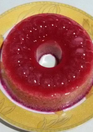 Foto resep Puding Lumut Buah Naga