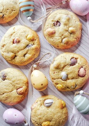 A picture of Mini Egg Easter Cookies.