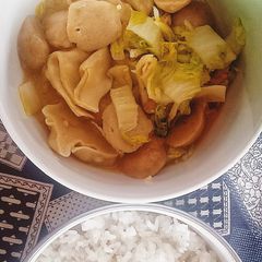 A picture of Wonton and Cabbage Stir Fry.