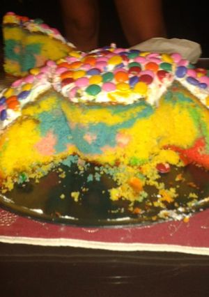 Una foto de Pastel rcoiris