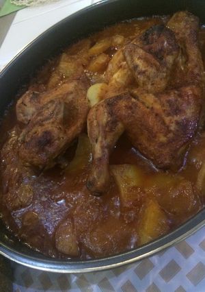 صورة لوصفة صينية الدجاج والبطاطا ع طريقتي