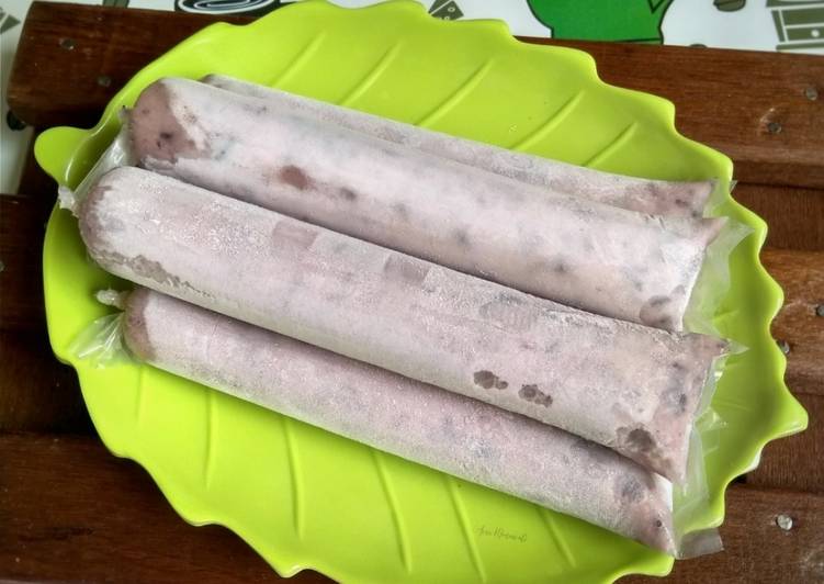 Cara Gampang mengolah Es Mambo Tape Ketan Hitam Anti Gagal