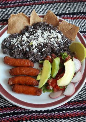 A picture of Fried Chistorra with Casamiento.