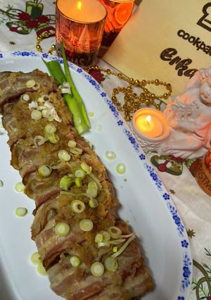 Kacsa máj baconbe sütve Erkásan☺️ recept fotója
