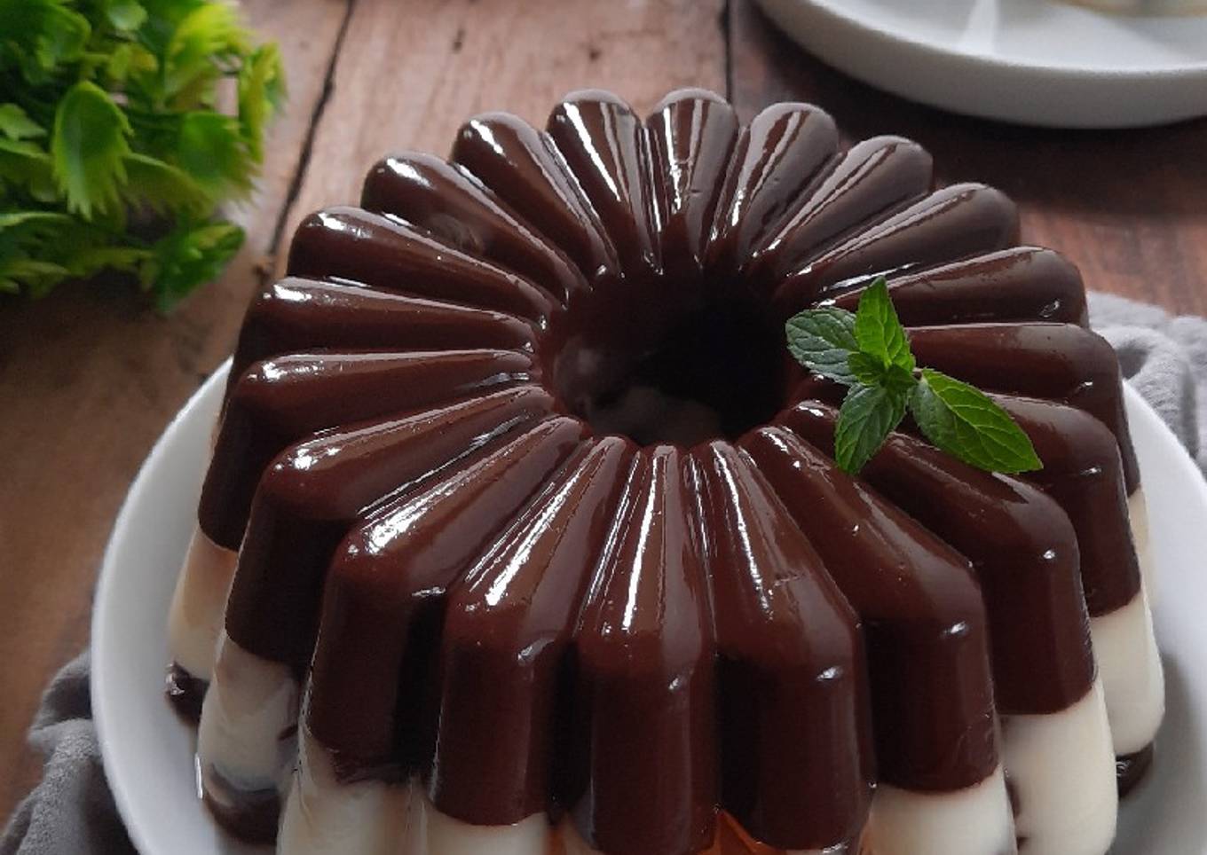 Choco Orange Jelly Pudding