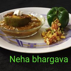 A picture of Stuffed capsicum.