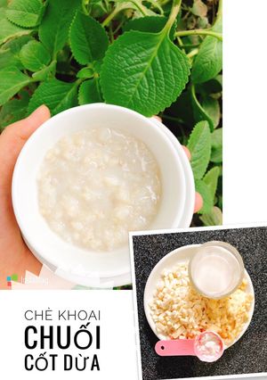 Hình của món Ăn Dặm - Chè khoai chuối cốt dừa - phiên bản dưới 1 tuổi.