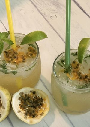 A picture of Spiked Passion Fruit Sparkler.