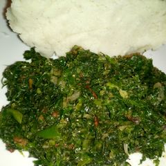 A picture of Kenyan collard greens (sukumawiki).