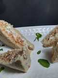 Cold brown bread sandwich