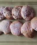 Galletas de limón e hibisco en airfryer