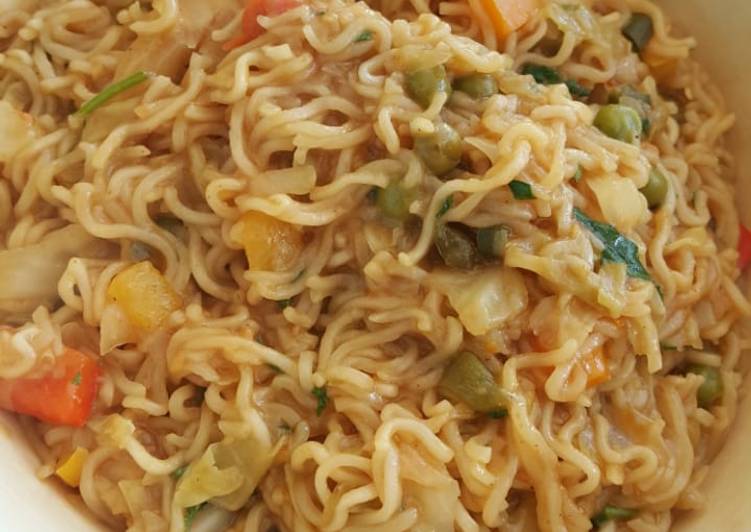 Simple Way to  Maggi loaded with veggies