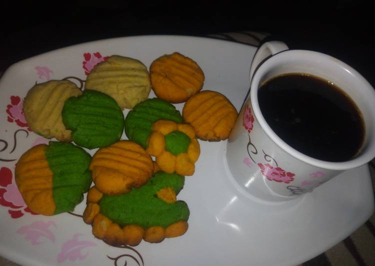 Easiest Way to Cook Tasty Coloured Cookies and Maltina | So Yummy Food Recipe From My Kitchen