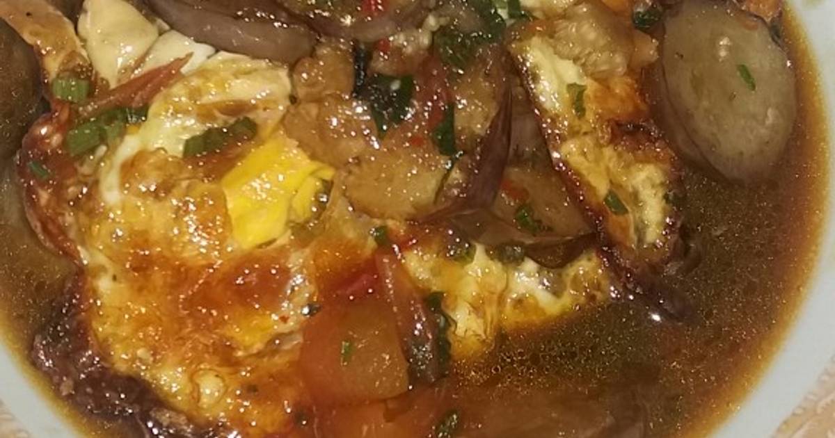 Resep Tumis Terong Ungu Plus Telor Ceplok Dengan Saos Tiram Oleh Anissa Meuthia Cookpad