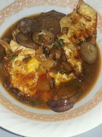 Cara Gampang Membuat Resep Tumis terong ungu plus telor ceplok dengan saos tiram yang Lezat Anti Ribet, Bisa Manjain Lidah