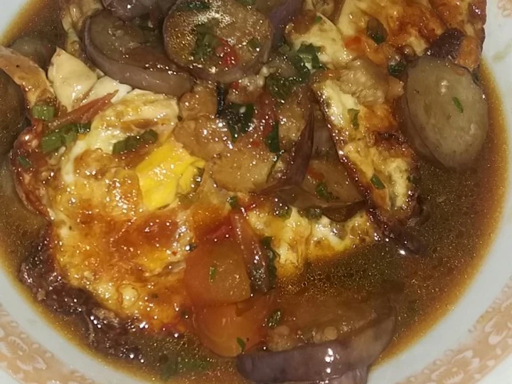 Cara Gampang Membuat Resep Tumis terong ungu plus telor ceplok dengan saos tiram yang Lezat Anti Ribet, Bisa Manjain Lidah