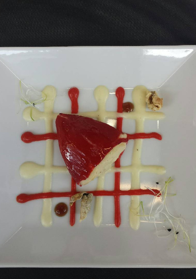 Una foto de Pimientos del piquillo rellenos de bacalao