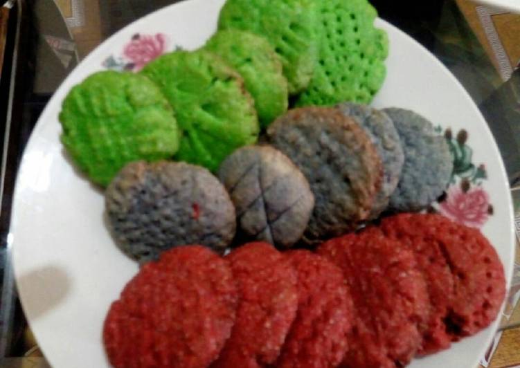 Easiest Way to Prepare Super Quick Homemade Coloured cookies | Easy Recipe For Kids