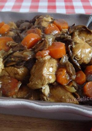 Une photo de Sauté de dinde aux cèpes