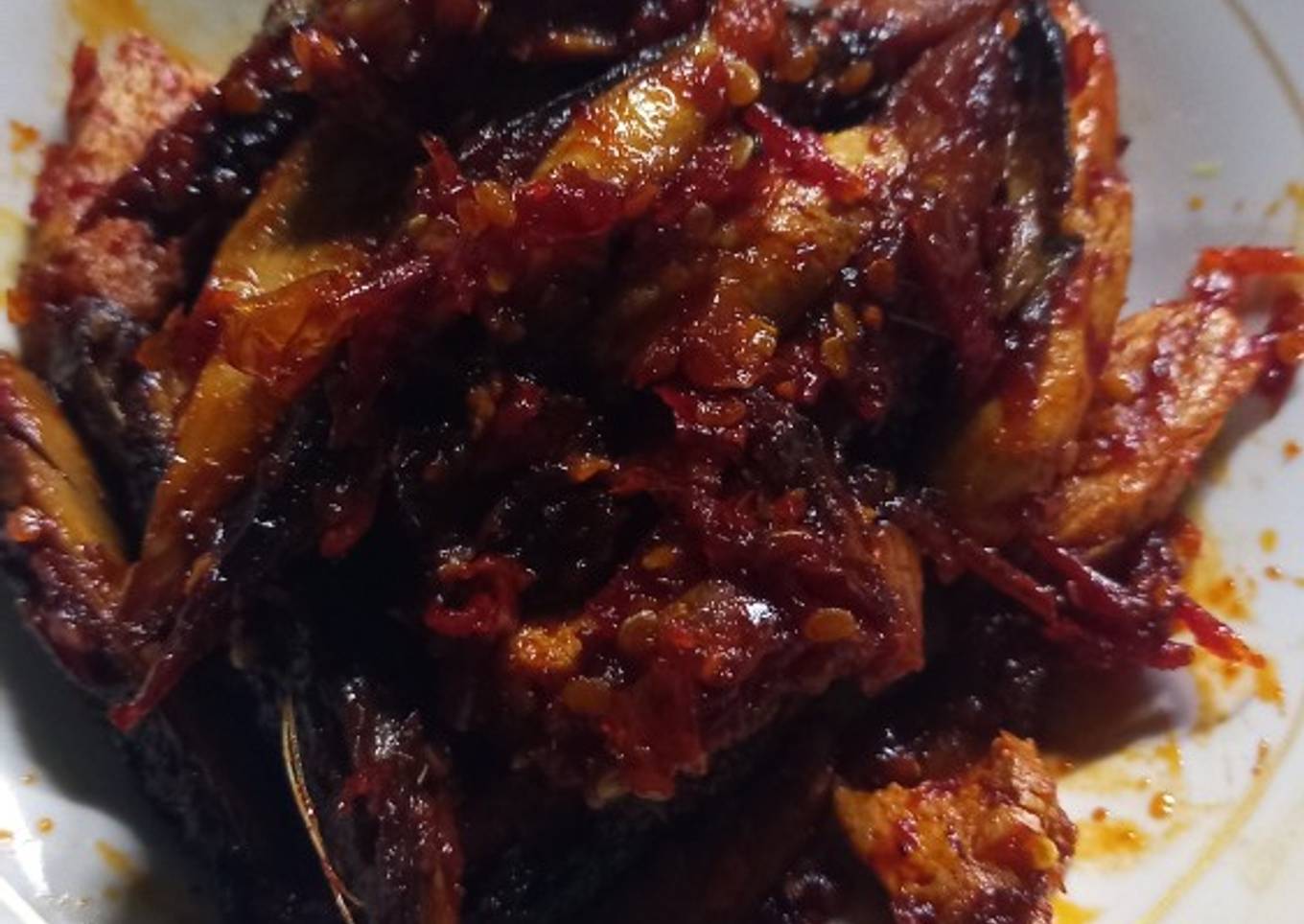 Pepes mbangkang (Tongkol di cabein)