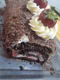 Pionono #sintacc de chocolate estilo Selva negra