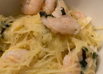 Easiest Way to Cook Appetizing Spaghetti Squash and Shrimp