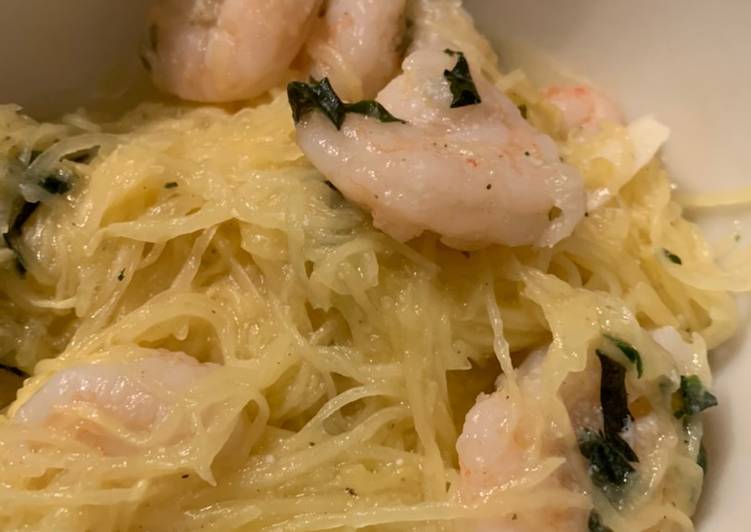 Recipe of Tasty Spaghetti Squash and Shrimp