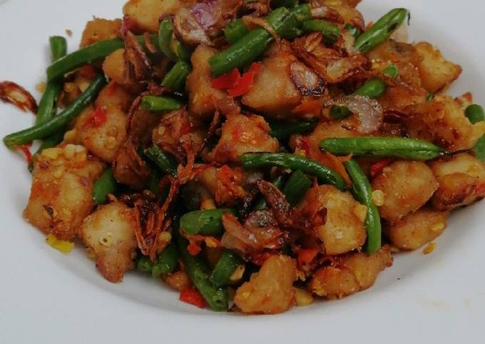 Resep Ayam buncis cabe garam yang Enak