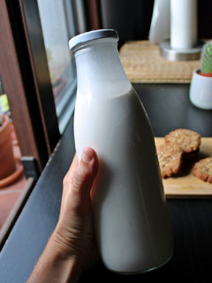 Una foto de Leche de almendras