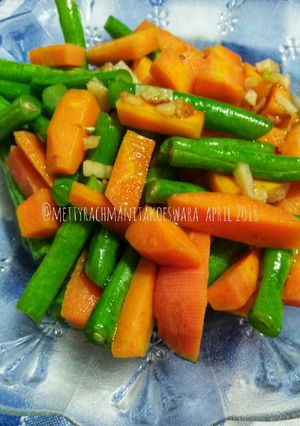 Foto resep Tumis wortel buncis