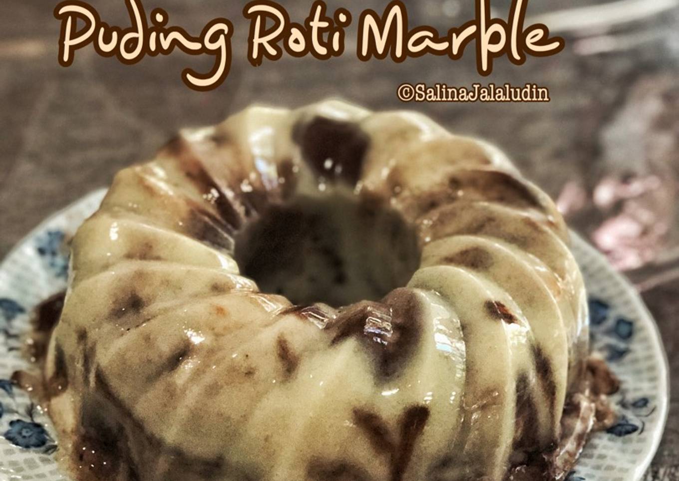 Mramorový chlebový pudink