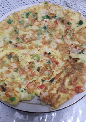 Foto resep Telur dadar special udang