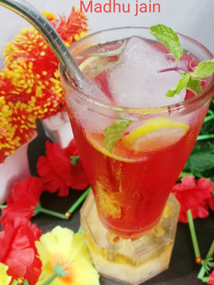 रूह अफजा मोजितो (rooh afza mojito recipe in Hindi) रेसिपी मुख्य फोटो