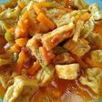 Tahu wortel buncis kuah santan rica-rica