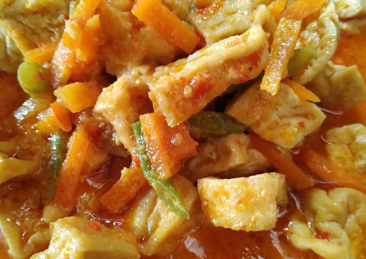 Resep Tahu wortel buncis kuah santan rica-rica yang Bisa Manjain Lidah