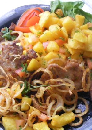 Hagymás rostélyos recept fotója