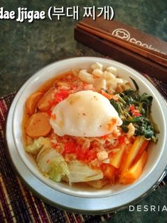 Foto resep Budae Jjigae (부대 찌개)