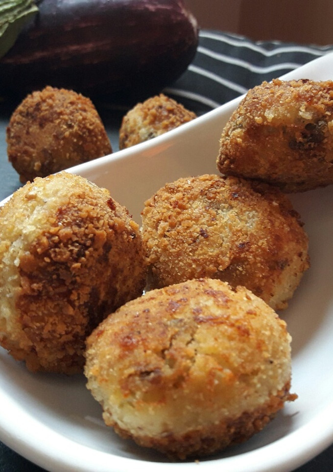 Una foto de Polpette di melanzane (Albóndigas de berenjena y parmesano)