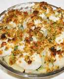 Ostiones al broiler con papas a la mantequilla