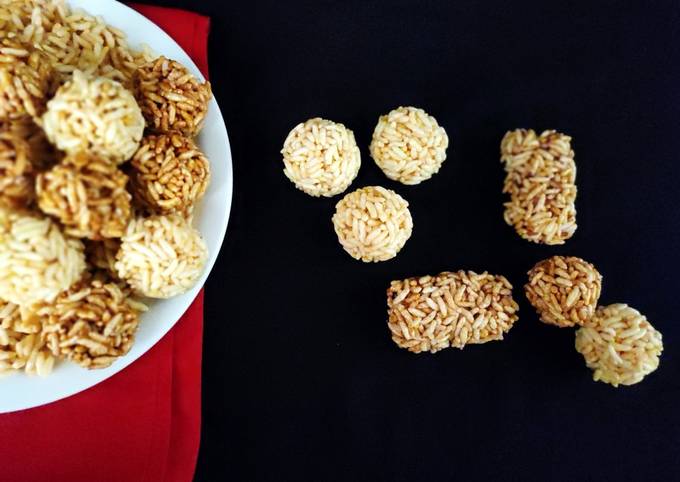 Murir Moya Puffed Rice Laddu Recipe By Gouri Basak Ghosh Cookpad