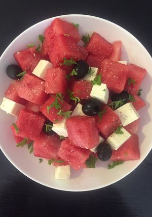 Hình của món Salad dưa hấu.