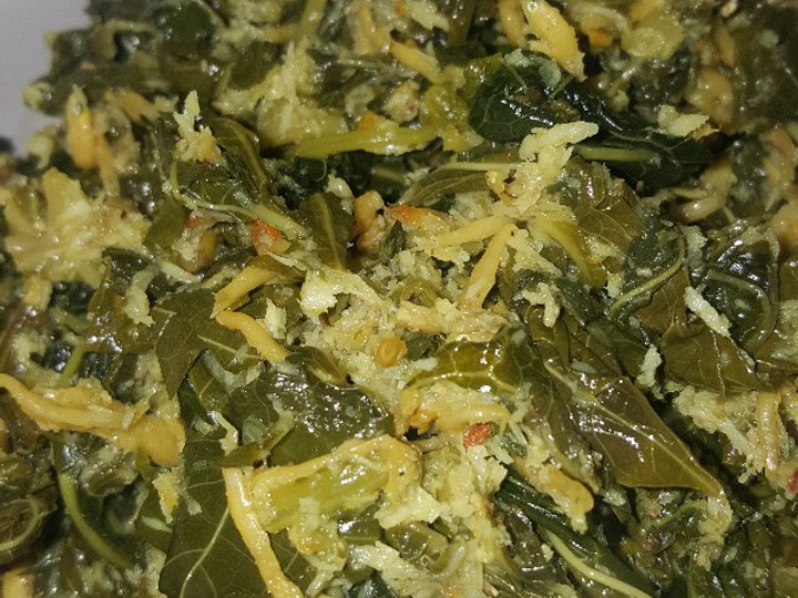 Resep Urab daun pepaya dan singkong ☘ Anti Gagal