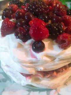 Una foto de Pavlova delicada