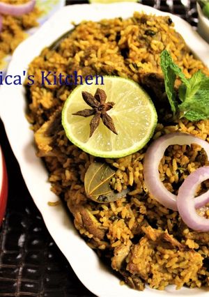 A picture of Dindigul Thalappakatti Mutton Biryani.