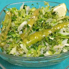 Green Leafy Cabbage 🥬 & Spring Onion Vegetable A picture of Green Leafy Cabbage 🥬 & Spring Onion Vegetable.