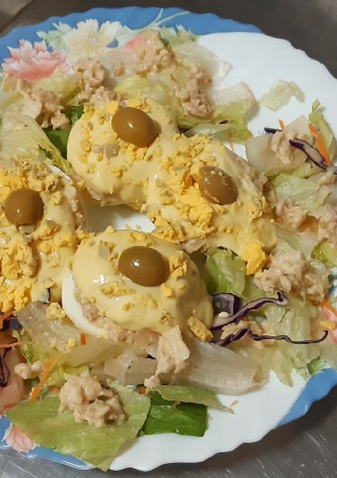 Una foto de Huevos rellenos