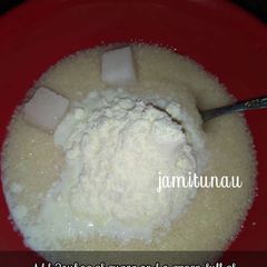 A picture of Cous Cous Pudding.